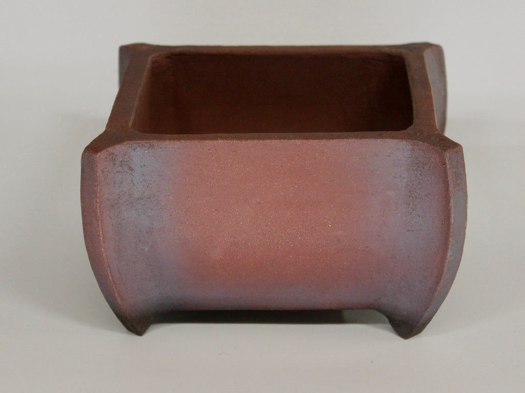 Square bonsai pot. Unglazed. 132mm x 89mm