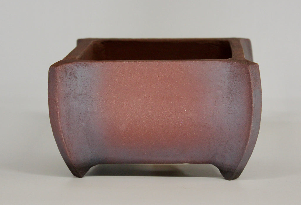 Square bonsai pot. Unglazed. 132mm x 89mm
