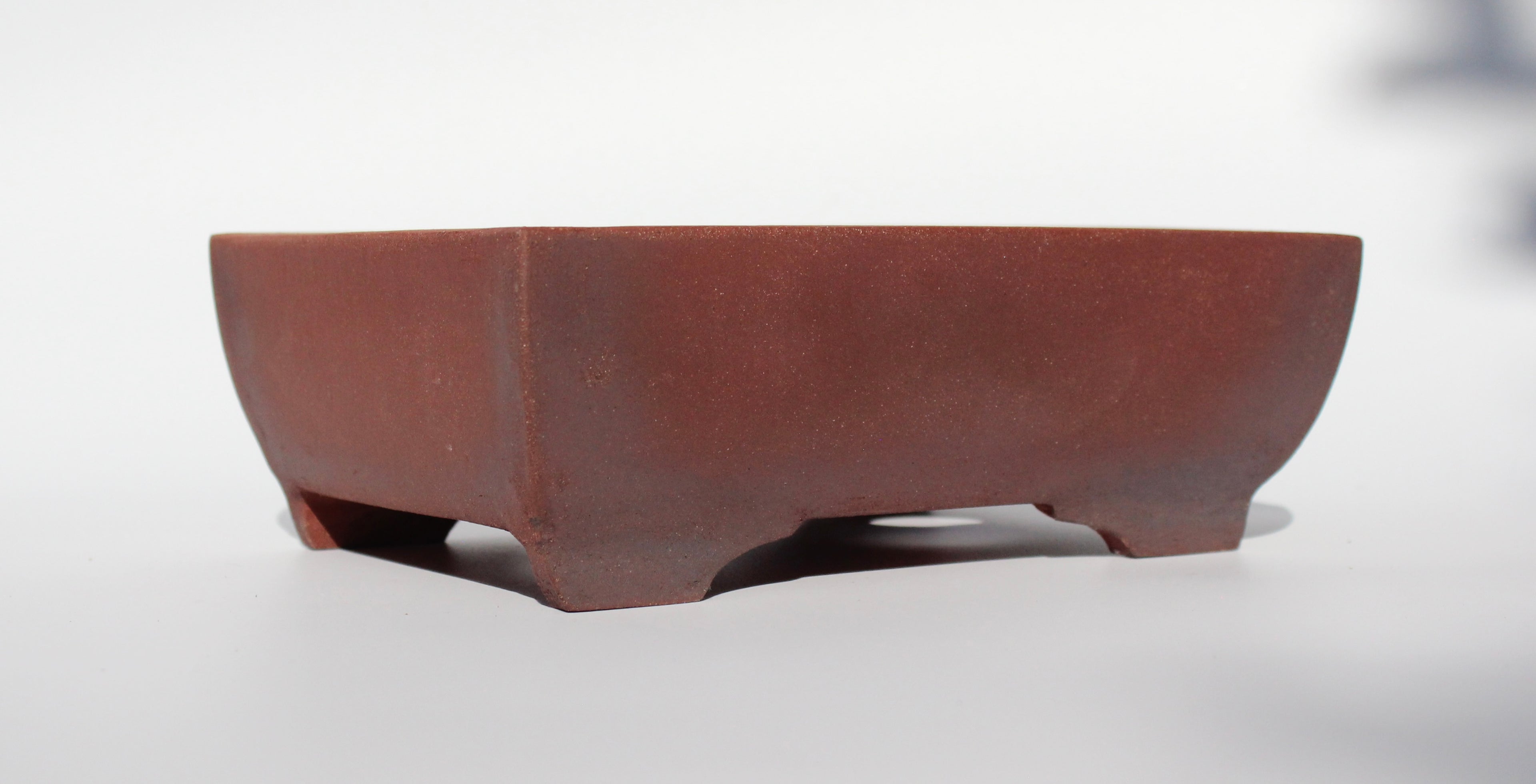 Unglazed rectangle pot. 208x154mm