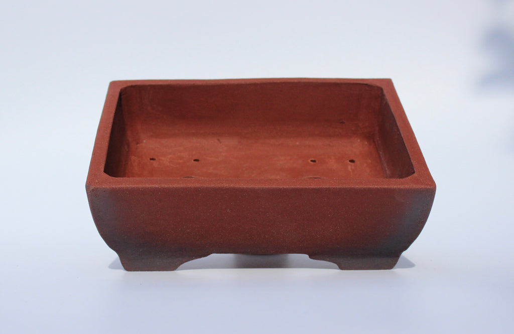 Unglazed rectangle pot. 208x154mm