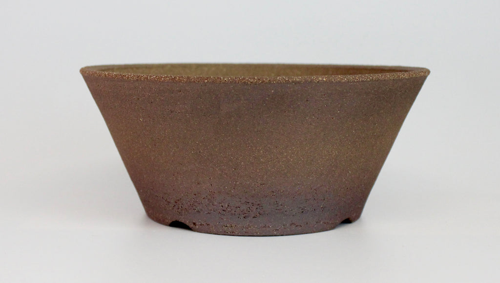 Round bonsai pot unglazed D.186mm