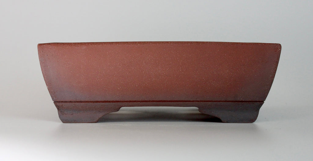 Unglazed rectangle pot. 204x146mm