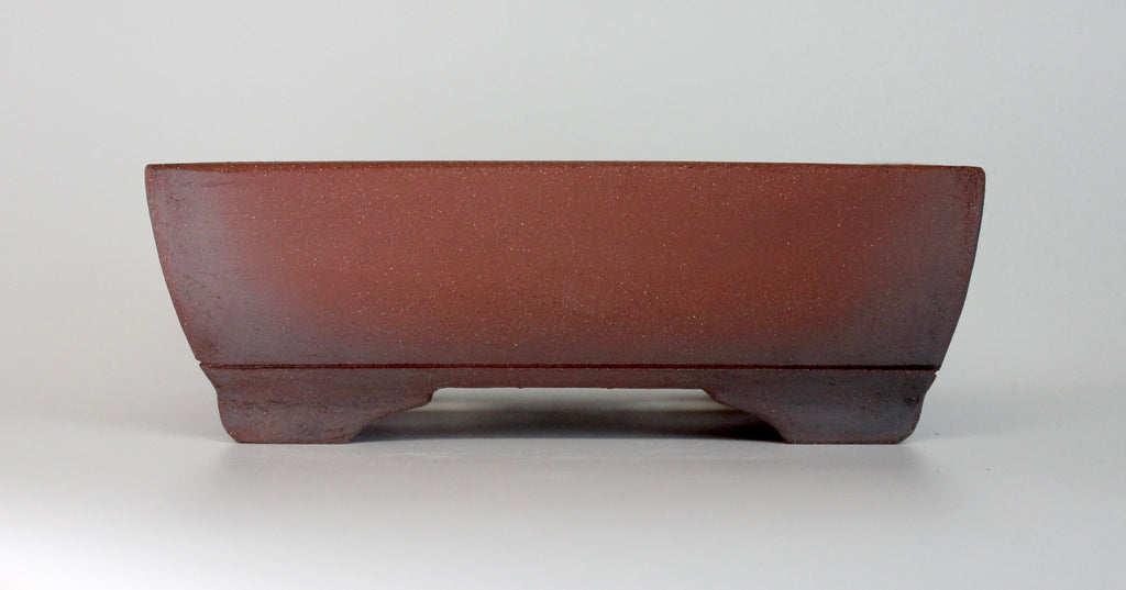 Unglazed rectangle pot. 204x146mm