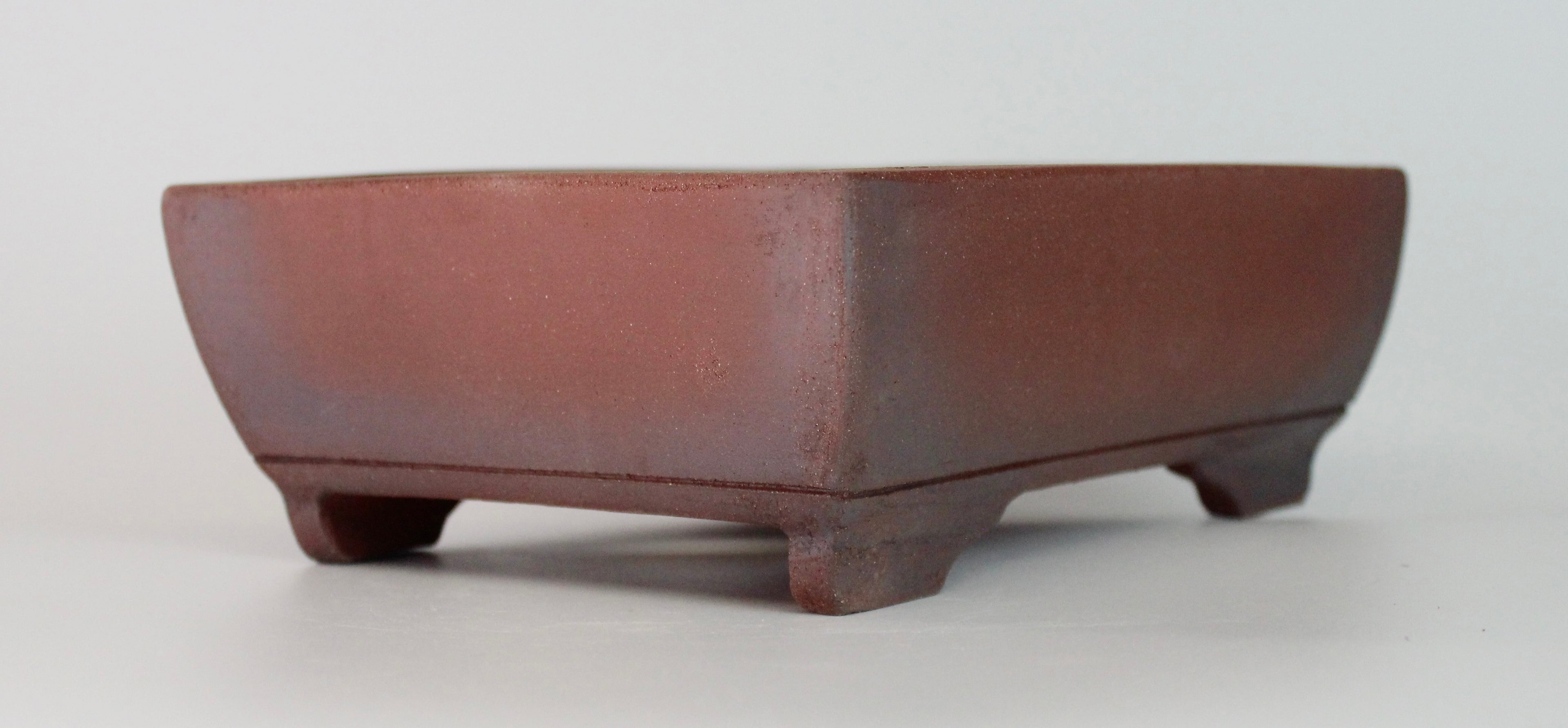 Unglazed rectangle pot. 204x146mm