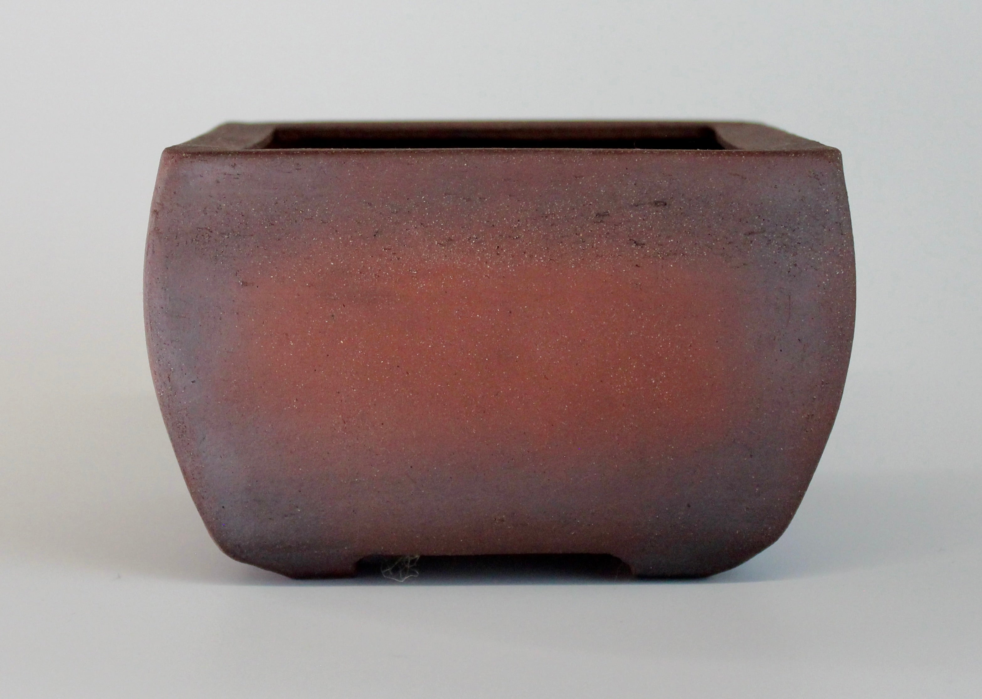 Square bonsai pot. Unglazed. 132mm x 87mm
