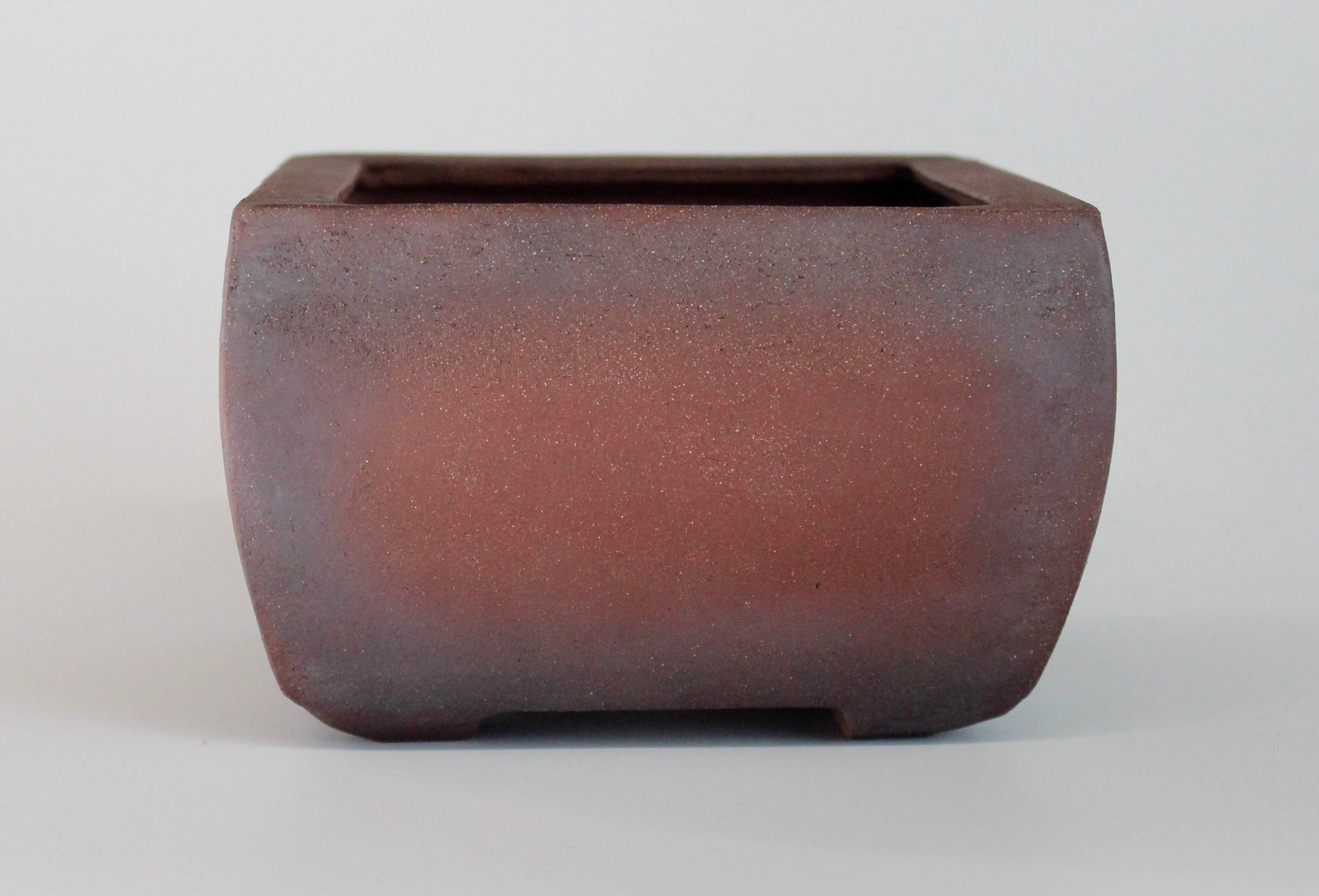 Square bonsai pot. Unglazed. 132mm x 87mm