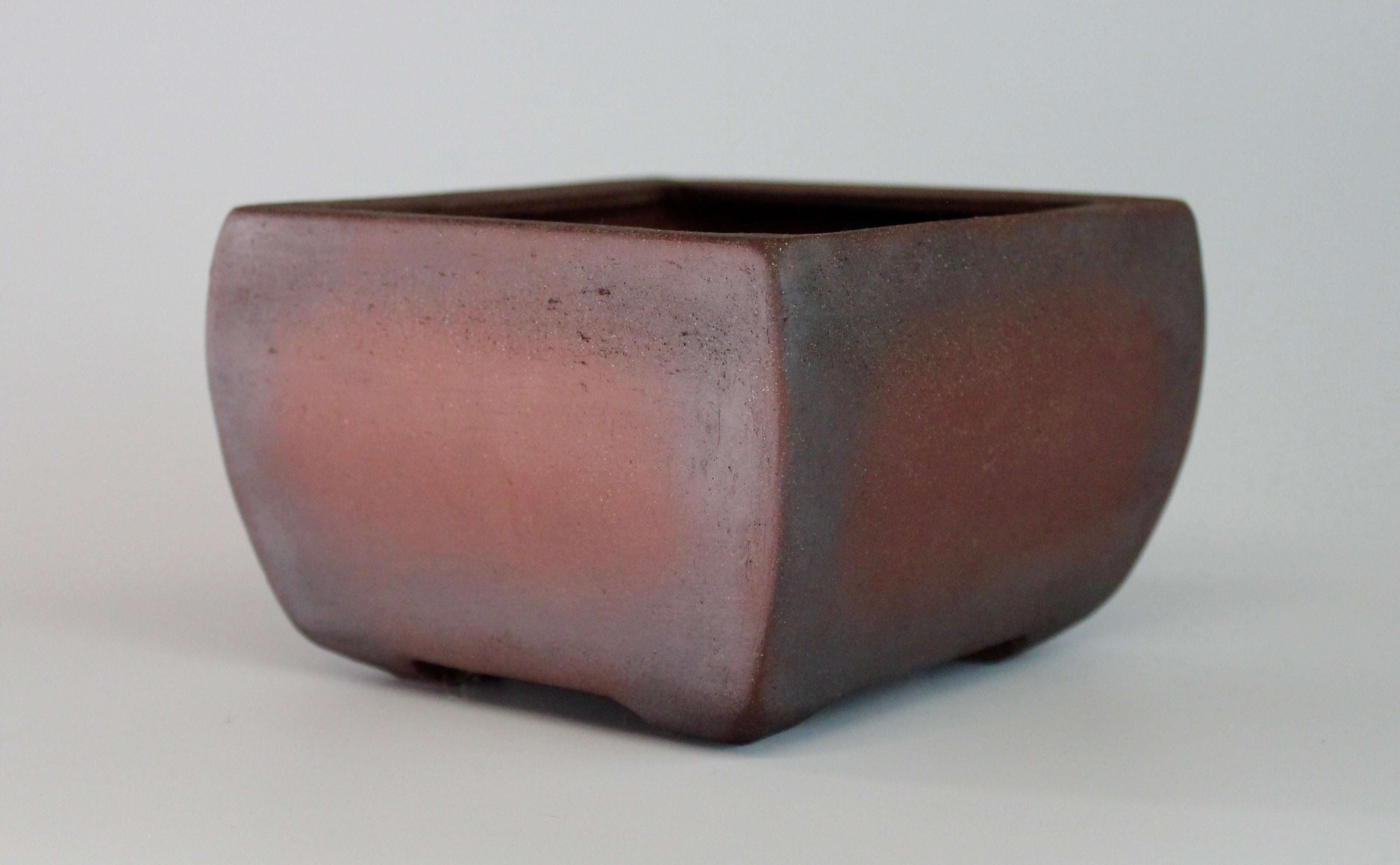 Square bonsai pot. Unglazed. 132mm x 87mm